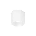 Downlight HEXO 1.0 - PAR16 1-vlams, hoekig, zonder reflector GU10 IP20, mat, verkeerswit dimbaar
