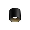 Downlight RAY 1.0 - PAR16 cilindrisch, zonder reflector GU10 IP20, mat, gitzwart dimbaar