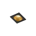 LED Recessed spot PIRRO 1.0, 1 Spot 4.5W 3000K, CRi >90, dimmable, black gold