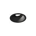 Plafondinbouwarmatuur DEEP ADJUST PETIT 1.0 met bladveren, cardanisch draaien IP20, mat, gitzwart dimbaar