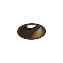 ceiling recessed luminaire DEEP ADJUST PETIT 1.0 with leaf springs, cardanic swivelling IP20, bronze dimmable