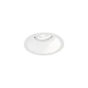 Plafondinbouwarmatuur DEEP ADJUST PETIT 1.0 cardanisch draaien, met klemveren IP20, mat, verkeerswit dimbaar