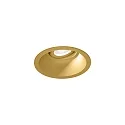ceiling recessed luminaire DEEP ADJUST PETIT 1.0 cardanic swivelling, with wire springs IP20, gold dimmable