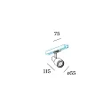 1-phase track spot SARA 1.0, GU10 max. 12W, black
