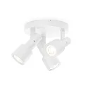 Spot roundel SARA 3.0 PAR16, 3 flames, 3x GU10 max. 12W, rotatable/swivelling, white