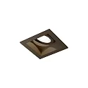 ceiling recessed luminaire PLANO PETIT 1.0 - LED 1 flame, cardanic swivelling, with wire springs IP20, bronze dimmable
