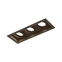 recessed spotlight PLANO PETIT 3.0 3 flames, cardanic swivelling, with wire springs IP20, bronze dimmable