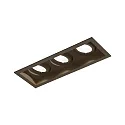 LED Recessed spot PLANO PETIT ADJUSTABLE 3.0, 350mA, 3x 6W 2700K, CRi >90, bronze