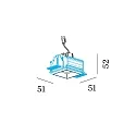 Wever & Ducré Downlight STRANGE PETIT ADJ 1.0 1-vlams IP20, wit dimbaar