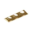 Inbouwarmatuur STRANGE PETIT TRIMLESS 3.0 3-vlams IP20, champagne 22,4W 1530lm 2700K 31° CRI 90