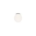 Plafondarmatuur DRO 1.0 - Ø 12.5CM ovaal G9 IP20, opaalwit, zwart mat dimbaar