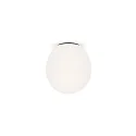 Plafondarmatuur DRO 2.0 - Ø 19.5CM ovaal E14 IP20, opaalwit, zwart mat dimbaar