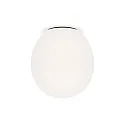 Plafondarmatuur DRO 3.0 - Ø 29CM ovaal E27 IP20, opaalwit, zwart mat dimbaar