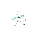Wever & Ducré 1-fase spot PIRRO OPAL ON TRACK 2.0 Incl. 1-fase adapter IP20, zwart mat dimbaar