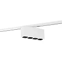 1-fase spot PIRRO SPOT ON TRACK 4.0 4-vlams, Incl. 1-fase adapter IP20, zwart mat, wit mat dimbaar