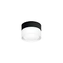 Wand- en plafondarmatuur MIRBI SURFACE 1.0 rond IP44, zwart mat dimbaar