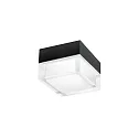 Plafondarmatuur MIRBI SURFACE 2.0 hoekig IP44, zwart mat dimbaar