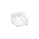 Wand- en plafondarmatuur MIRBI 2.0 hoekig IP44, wit dimbaar