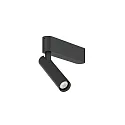 Spot MATCH CEILING SURF 1.0 IP20, zwart mat dimbaar