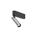 Spot MATCH CEILING SURF 1.0 IP20, aluminium, zwart mat 