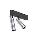 Spot MATCH CEILING SURF 2.0 IP20, aluminium, zwart mat 