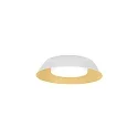 LED Wall /Ceiling luminaire TOWNA 1.0, IP44, Ø 25.4cm, 2700K, dimmable, white gold