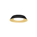 Wand- en plafondarmatuur TOWNA 1.0 klein IP44, goud, zwart dimbaar