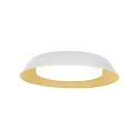 LED Wall /Ceiling luminaire TOWNA 2.0, IP44, Ø 37.1cm, 3000K, dimmable, white gold