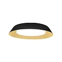 Wand- en plafondarmatuur TOWNA 2.0 medium IP44, goud, zwart dimbaar