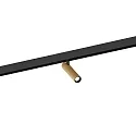 Spotlight op rail MATCH ON STREX 1.0 met adapter IP20, champagne, zwart mat 