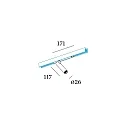 Wever & Ducré Spotlight op rail MATCH ON STREX 1.0 met adapter IP20, wit mat dimbaar