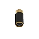 Plafondarmatuur TRACE CEILING SURF 1.0 IP20, champagne, zwart mat dimbaar