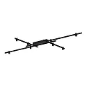 Plafondarmatuur TRACE GRID 1.0 down, direct IP20, mat, gitzwart dimbaar