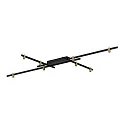 Plafondarmatuur TRACE GRID 1.0 down, direct IP20, champagne, mat, gitzwart dimbaar