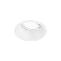 ceiling recessed luminaire DEEP ADJUST 1.0 - LED cardanic swivelling, with wire springs IP20, mat, traffic white dimmable