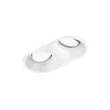 ceiling recessed luminaire DEEP ADJUST 2.0 - LED 2 flames, cardanic swivelling, with wire springs IP20, mat