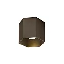 Plafondarmatuur HEXO CEILING SURF 1.0 1-vlams IP20, brons dimbaar