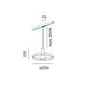 Wever & Ducré 1-phase pendant luminaire ODREY ON TRACK 1.2 incl. 1-phase adapter GU10 IP20, white matt