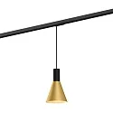 1-phase pendant luminaire ODREY ON TRACK 1.4 incl. 1-phase adapter GU10 IP20, gold, black matt