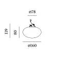 Wever & Ducré Plafondarmatuur PERLEZ IP44 2.0 - Ø 16CM multipower, gekamd, half ingebouwd IP44 / IP20, wit dimbaar