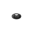 ceiling recessed luminaire RONY POINT 1.0 round, rigid, with wire springs IP20, black matt dimmable