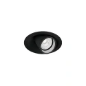 Inbouwspot QITO 1.0 rond, cardanisch IP20, zwart mat dimbaar