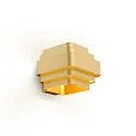 Wandarmatuur J.J.W. 02 E27 IP20, goud dimbaar