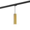 3-fase pendelarmatuur HEXO ON TRACK 3.0 - PAR16 hoekig, lang, met adapter GU10 IP20, goud dimbaar