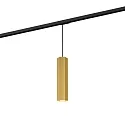 1-fase pendelarmatuur HEXO ON TRACK 3.0 - PAR16 hoekig, lang, met adapter GU10 IP20, goud dimbaar