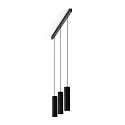 Pendelarmatuur HEXO 3.0 - PAR16 hoekig, lang, met open kabel GU10 IP20, mat, gitzwart dimbaar