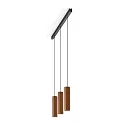 Pendelarmatuur HEXO 3.0 - PAR16 hoekig, lang, met open kabel GU10 IP20, koper dimbaar