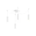 Pendelarmatuur RAY 3.0 - PAR16 cilindrisch, lang, met open kabel GU10 IP20, mat, verkeerswit dimbaar