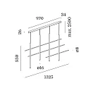 Wever & Ducré Pendelarmatuur NET CEILING SUSP 4.0 IP20, wit mat dimbaar