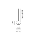 Wever & Ducré pendant luminaire WETRO 2.0 1 flame Dim-To-Warm IP20, taupe, white dimmable